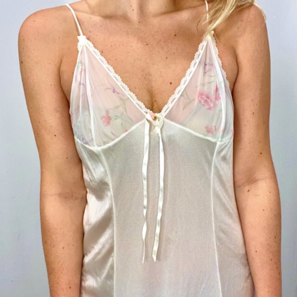 Vintage Triangle Top Floor Length Nightgown